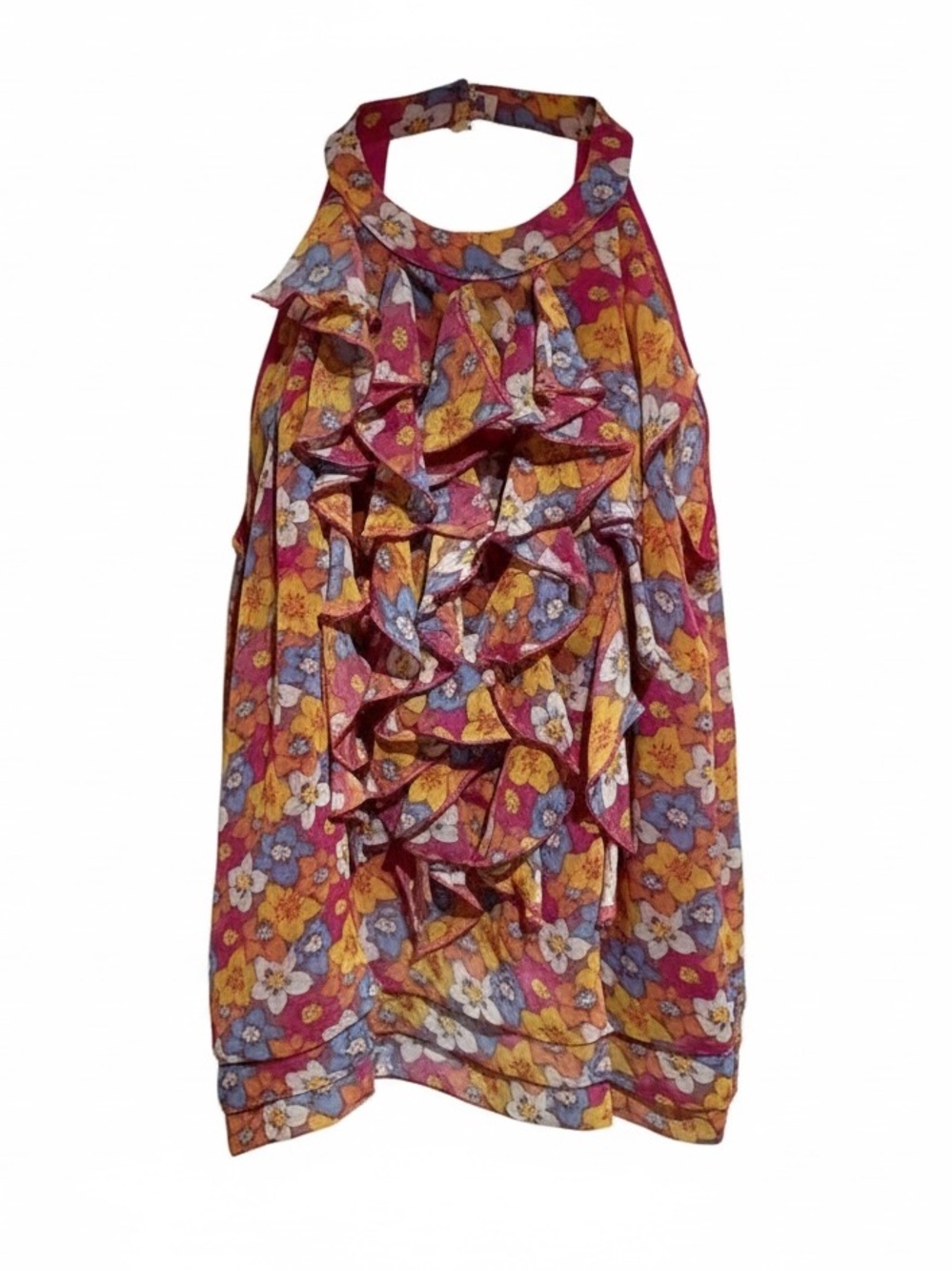 ECI ruffled tank